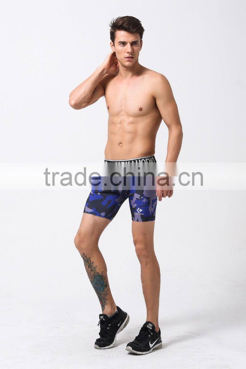 High Elastic Camo Mens compression Shorts Base Layer Sports Fitness Running Soccer Football Shorts