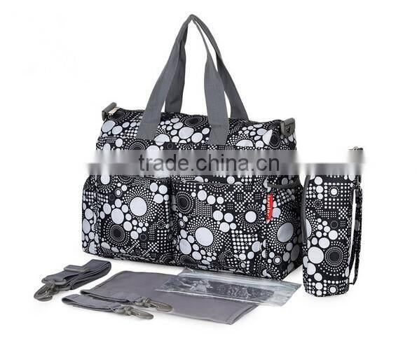 2016 hot Sale Fashion Mummy Changing Pad Canvas bags Canvas Lining Baby Bag Wholsale