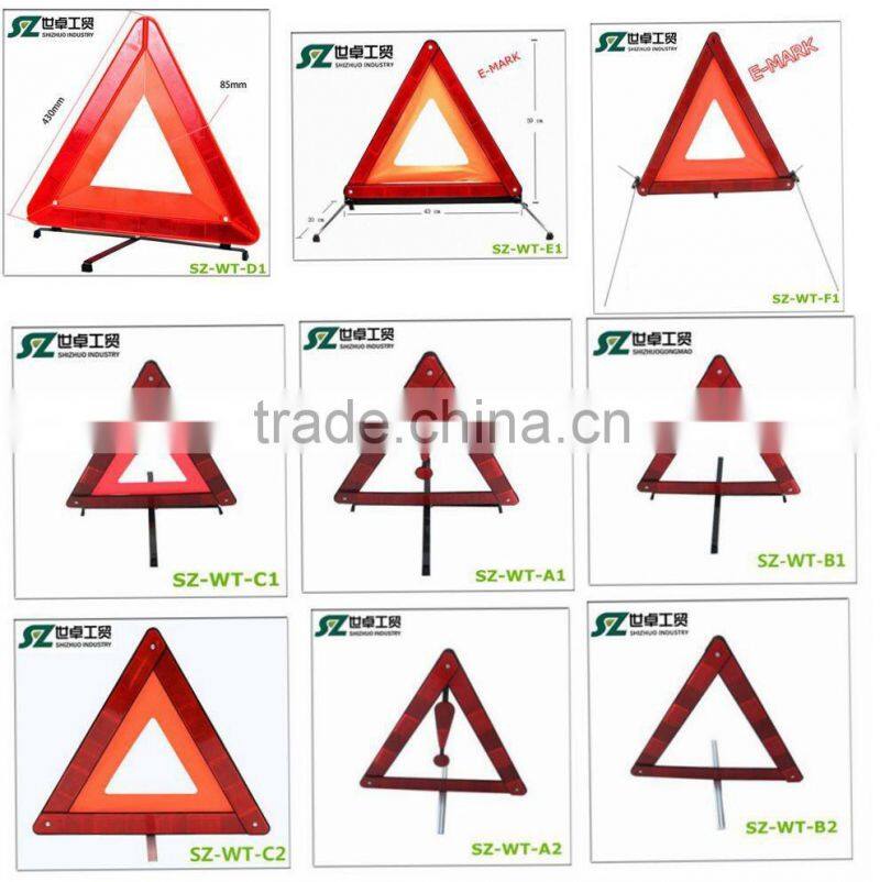 2015 road safety warning triangle labels for emergency use