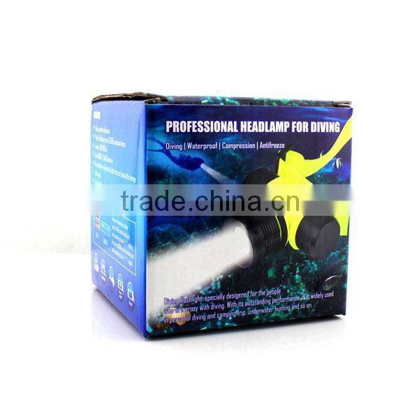 POPPAS FT50 IPX8 Waterproof Submersible Diving Lamp Headlamp For Underwater Lightin