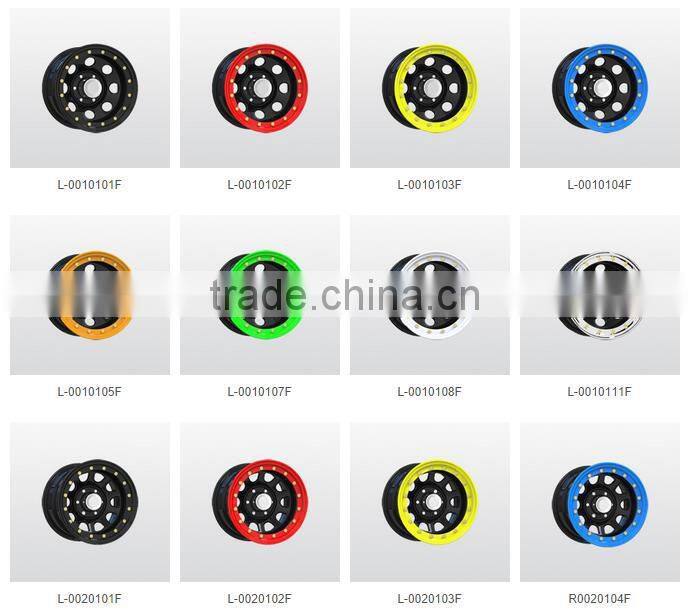 Imitation beadlock 4x4 steel rims for all offroad cars