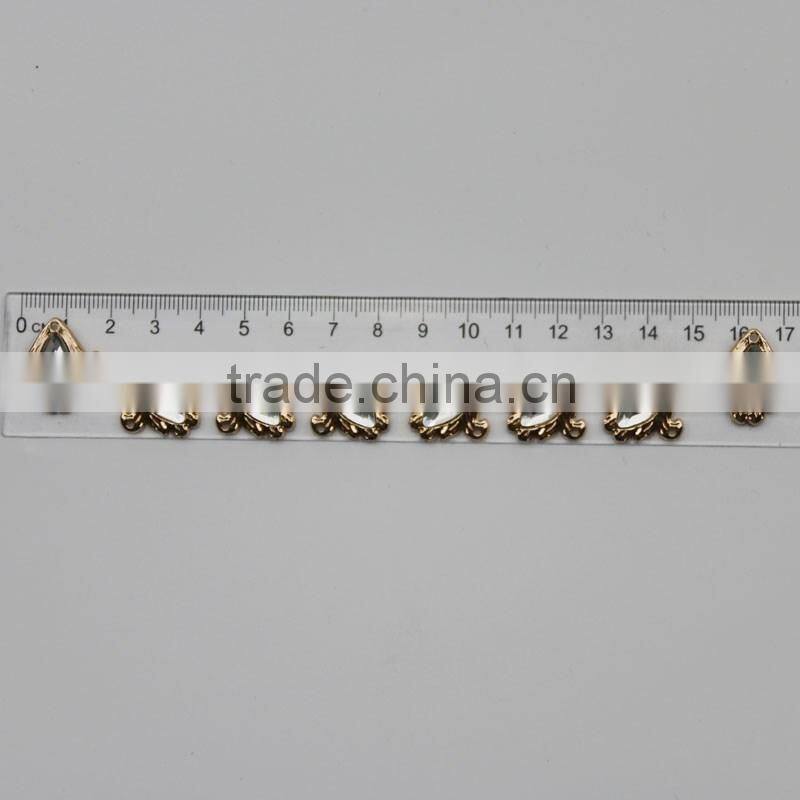 High quality metal neckline for women dress t-shirts on sale with high quality glass