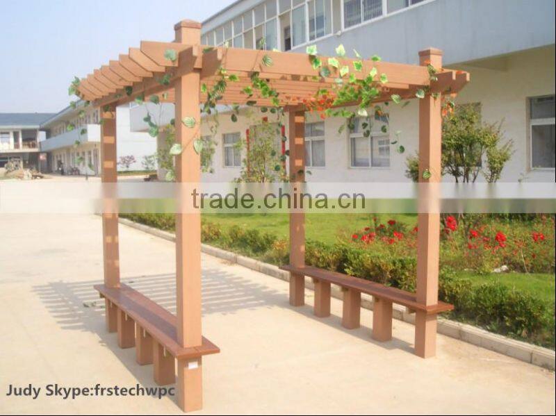 CE,FSC,SGS Certification wpc waterproof best price waterproof wpc pergola price