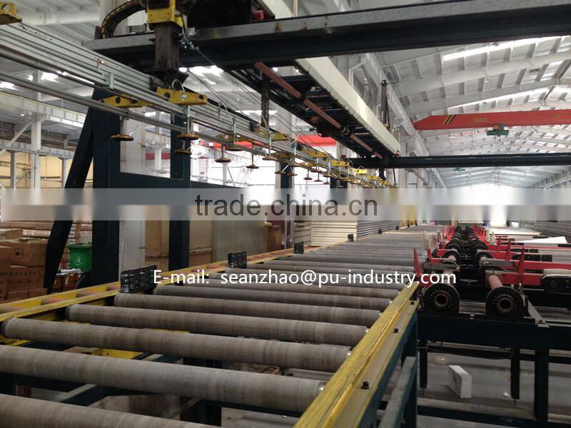 continuous color steel polyurethane sandwich panel production machine
