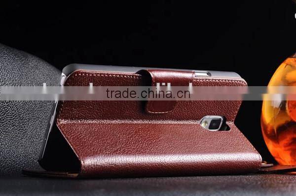 High quality factory direct selling for samsung note 3 leather stand case