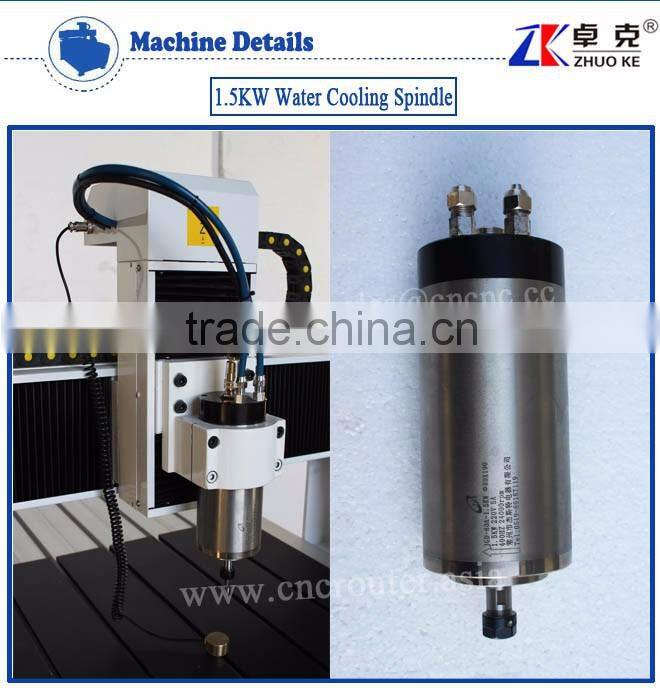 1.5KW Water Cooling Spindle 6090 Advertising CNC Router Machine For Wood Acrylic With Single Bag Dust Collector