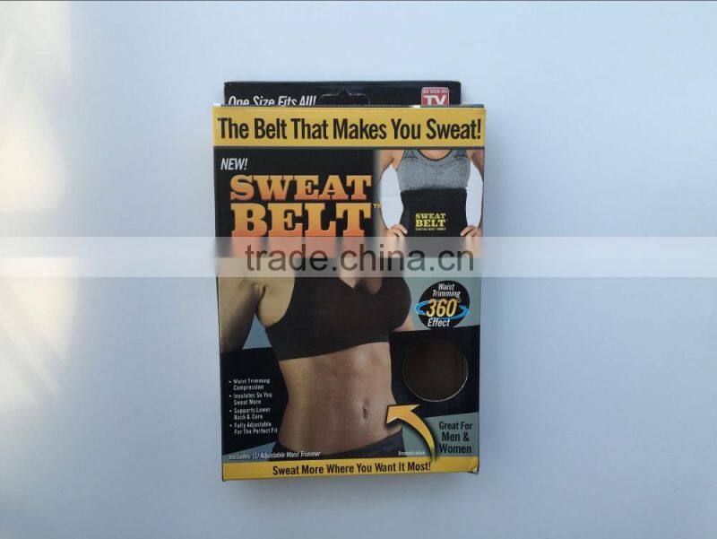 AS SEEN ON TV SWEAT BELT PREMIUM WAIST TRIMMER THE BELT THAT MAKES YOU SWEAT