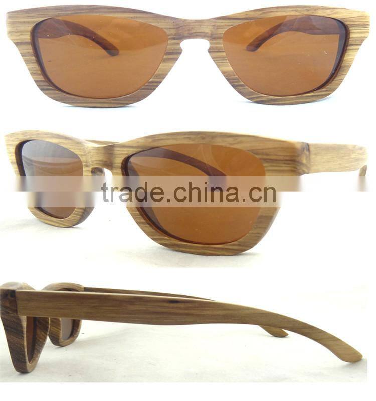 Natural Eco-friendiy Zebra Wood Eyeglasses/Polarized Sunglasses