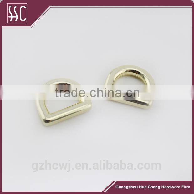 12mm zinc ally D ring for handbag,bag metal D ring wholesale