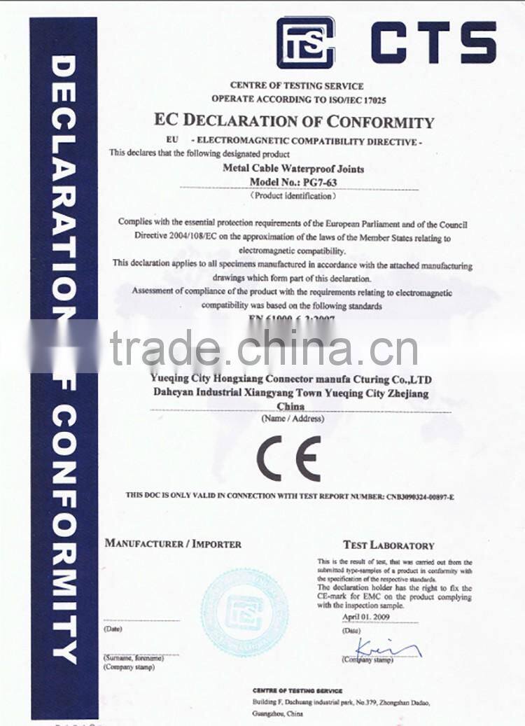 Free Sample Low price High voltage metal compression cable connector