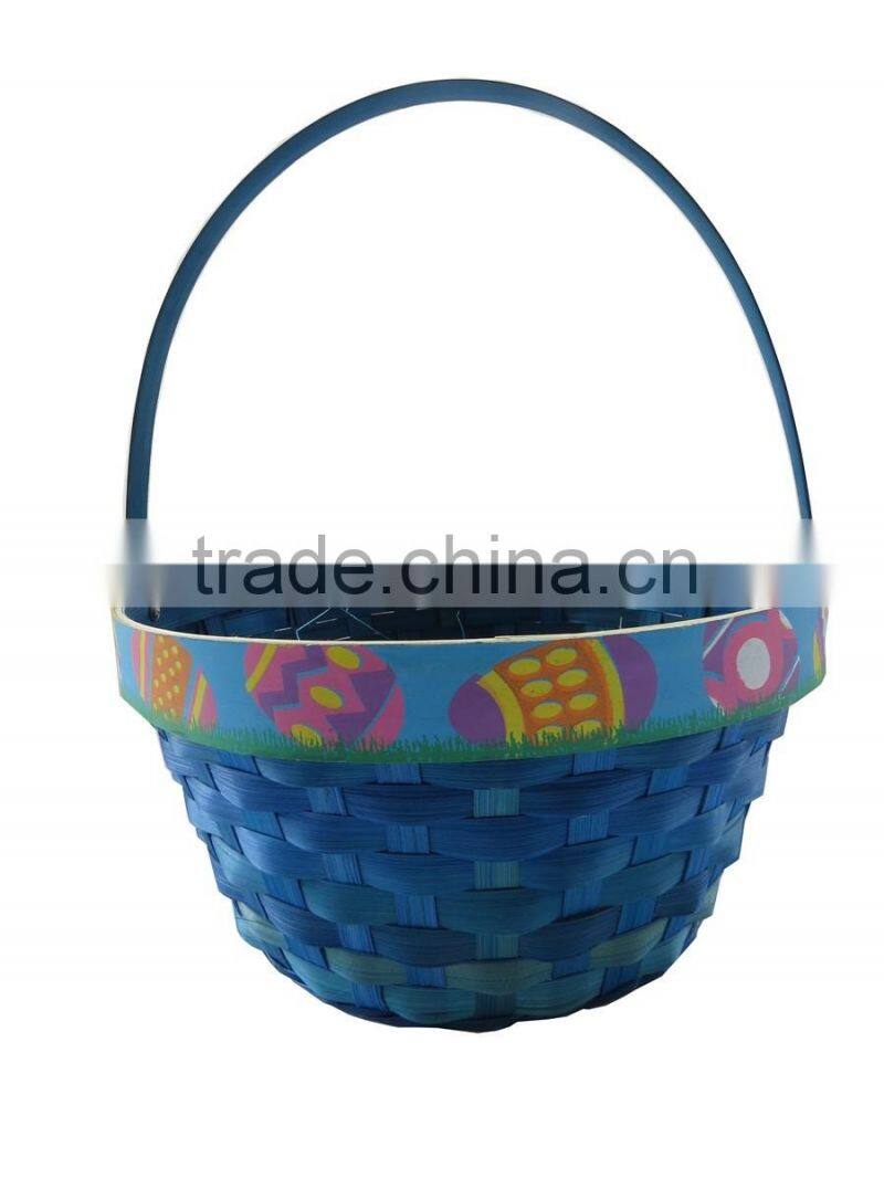 Beautiful decorate bamboo gift baskets