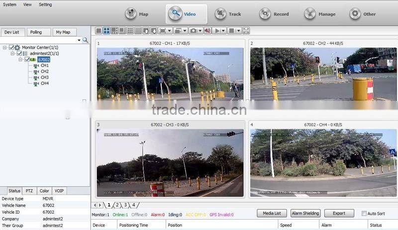 High Definition Car 3G /4G Mobile Dvr With GPS Wifi For Taxi / School Bus And Truck