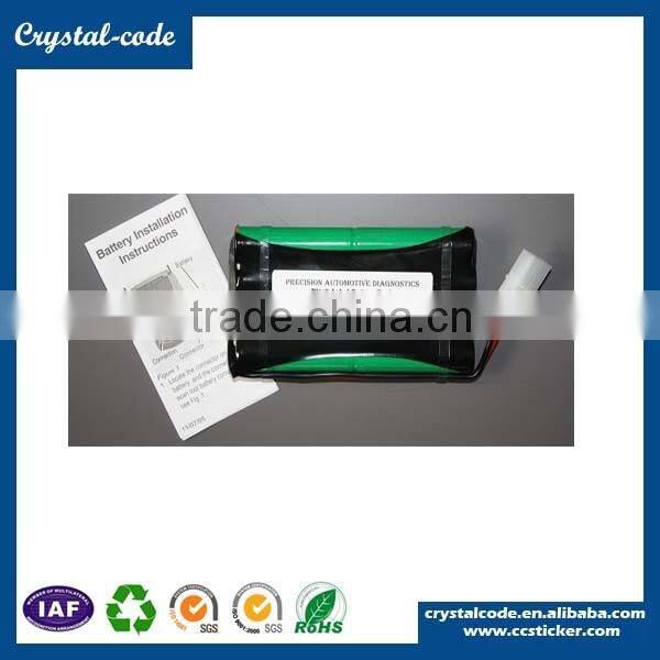 Laptop peelable battery sticker for electronics