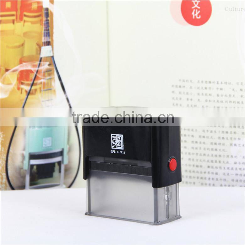 Free Sample Epress Square Plastic Seal,Self Inking Name Stamp,Text Rubber Stamp S-5822