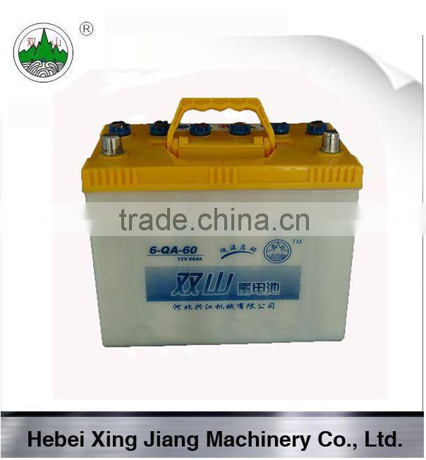 12V 60ah storage battery foer diesel battery