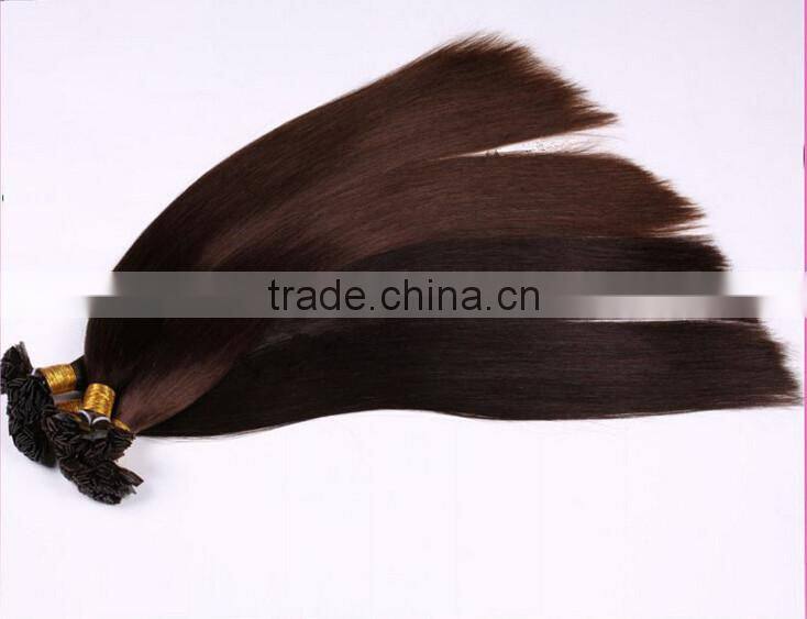 pre-bonded human hair extension/nail hair extension/nail-tip human hair /stick hair/keratin human hair extension/hair products