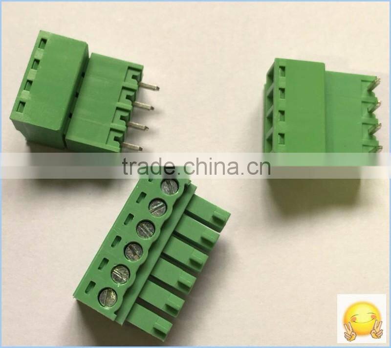 Factory Cutsom 2 3 4 5 6 7 10 Pin Screwed Pluggable 3.50 3.81 5.08 7.50 7.62mm PCB Terminal Block