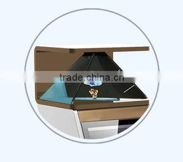 3D Pyramid Hologram Display Showcase/3D Holographic Display for product display with HD Resolution