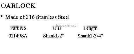 Stainless steel Clamp Oarlock Oar Lock Canoe Kayak