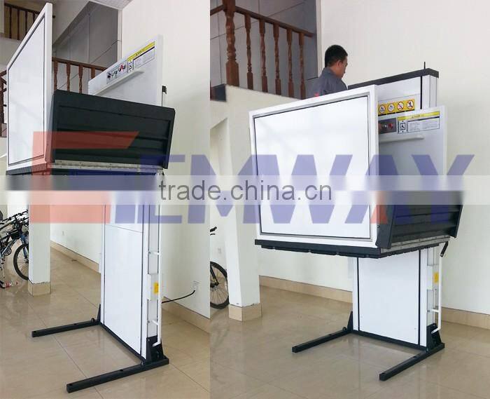 Outdoor hydraulic vertical handicapped wheelchair lift for sale