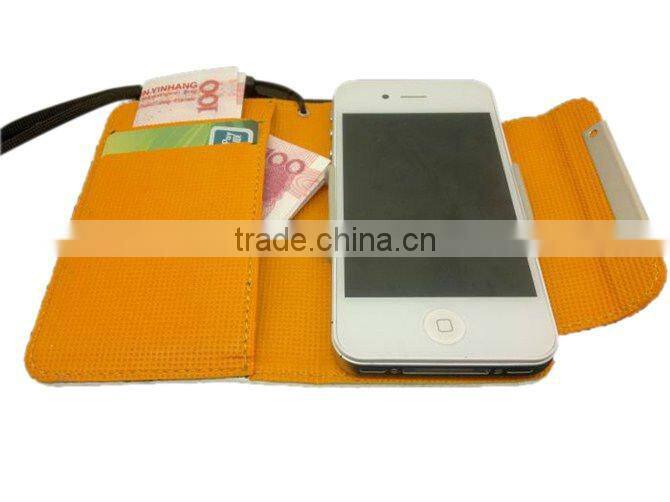 Leather for iphone case id holder