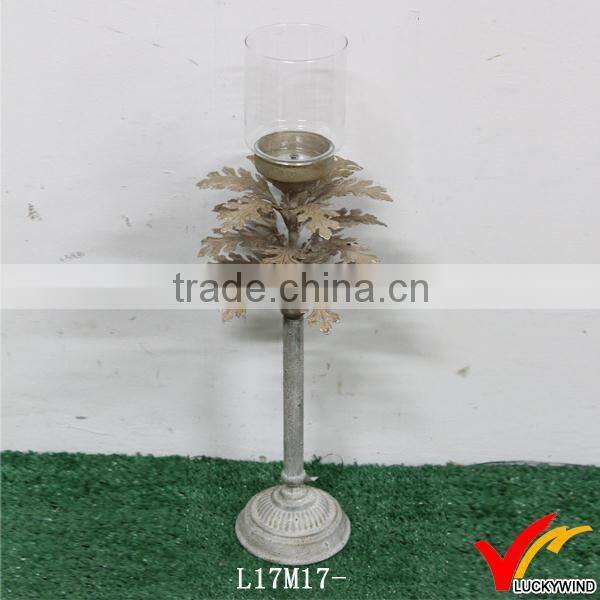 stem votive glass candle holder with metal stand