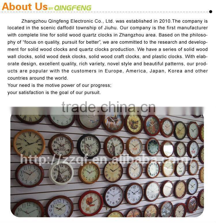 12 inch hanging or standing MDF Promotional wall clock(12SF03BL-216)