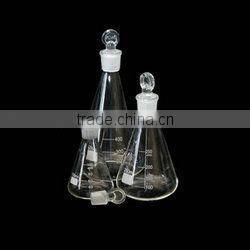 Conical flask with spout in lab