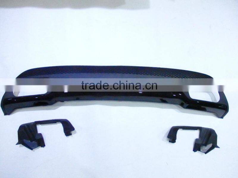 High quality A class w176 A45 design PP diffuser with muffler tips for MB A CLASS W176 A CLASS Sport Style rear bumper