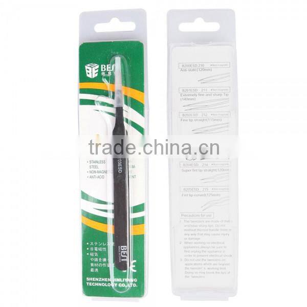 BST-203 ESD Stainless Steel Toughened High-grade Anti-static smart Tweezer