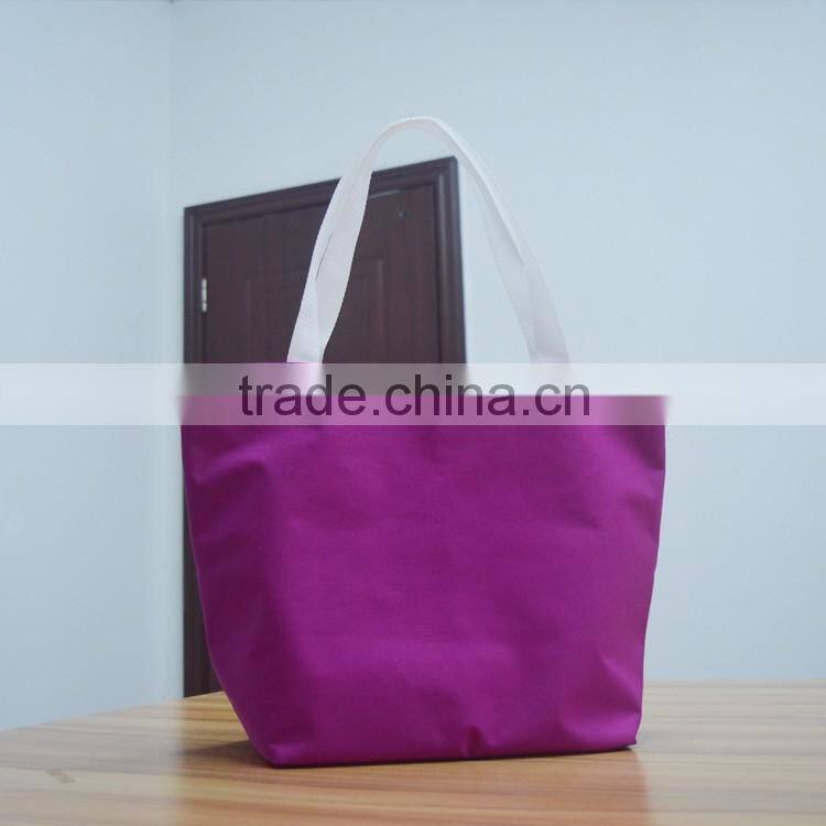 2016 cheap fashion custom pormotional 600d polyester shopping bag