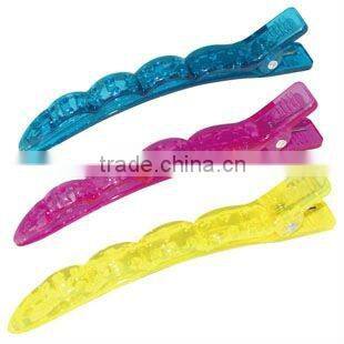 professional salon use plastic crystal hair clips M002