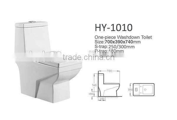 Chinese Bathroom One Piece Ceramic Toilet