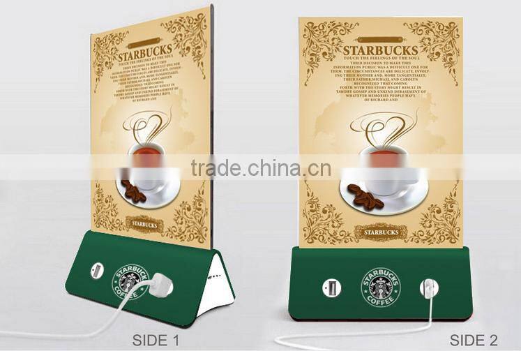 Real capacity menu power bank with four USB ports cheapest price in shenzhen factory