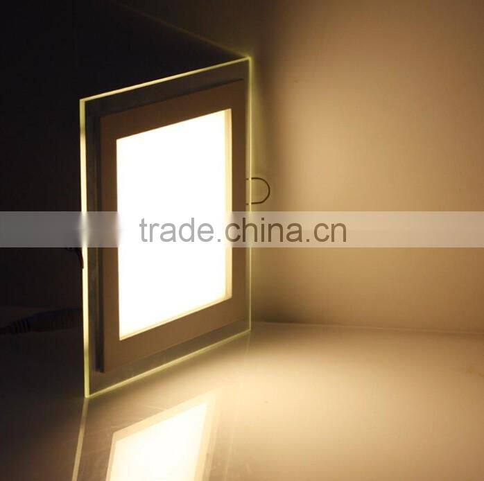 AC85-265V LED Panel Downlight 18W Square Glass Panel Lights