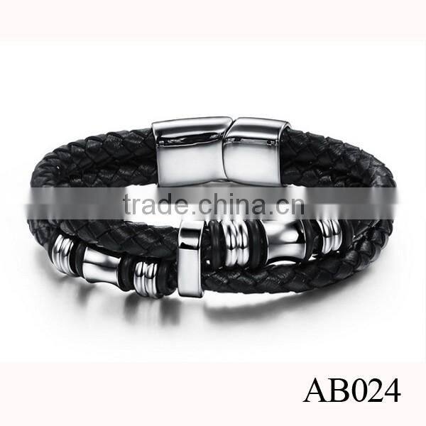 Classic Bracelet Jewelry For Men /Bio Magnetic Leather Bracelet Price