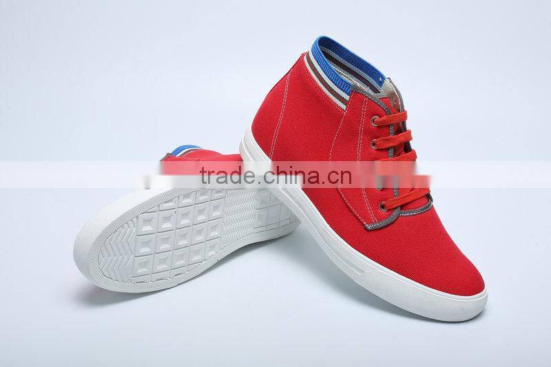 2016 Spring Summer New Model Hidden Height Increasing Canvas Shoes Sport Sneakers For Men