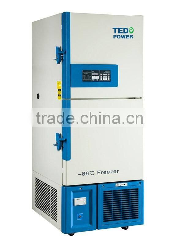 Ultra low temperature freezer/Upright double-door -86c degree medical freezer