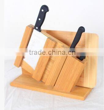Durable and cheap most popular design bamboo knife rest for sale