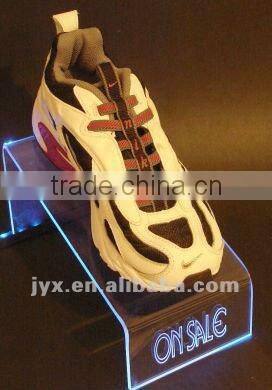 Hot sell black acrylic shoes stand with SGS certification