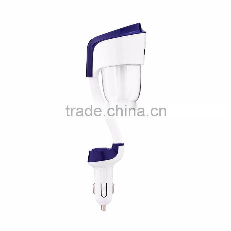 Upgraded Mini Car Aromatherapy Humidifier Air Purfier Essential Oil Aroma Diffuser Mist Maker with 2 USB HUB USB Charger