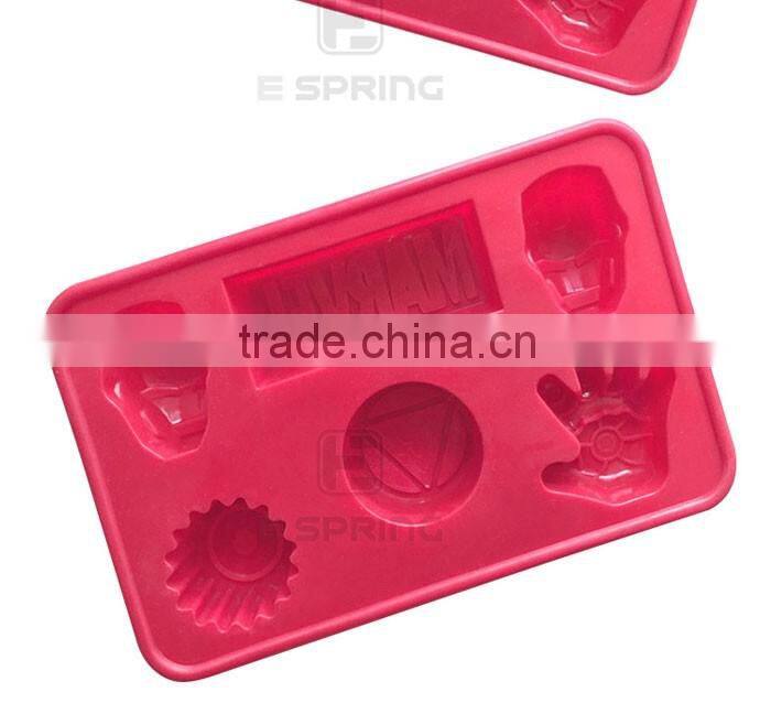 Charactor Shape Iron Man Handmade Silicone Soap Mold For Cake Chocolate