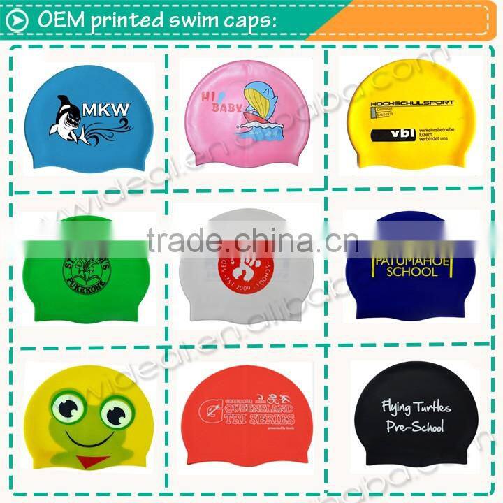 Make Your Own Logo Silicone Design Swim Caps