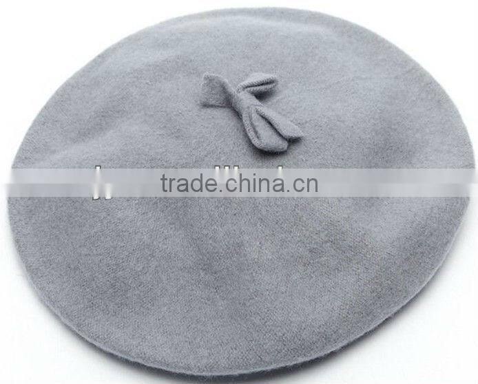 100% wool knitting ladies beret french style hat