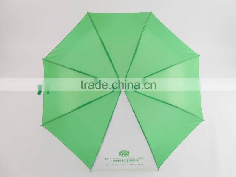 53*8 ribs wooden shaft and handle custom print umbrella