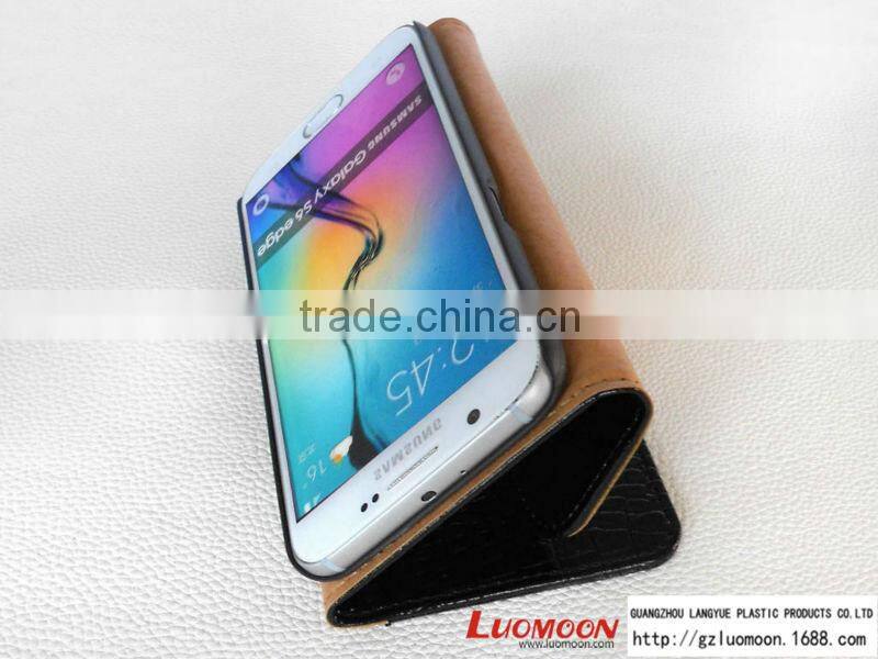 Luxury 4.7 Inch Mobile Phone Leather Cover Case for Samsung Galaxy S6