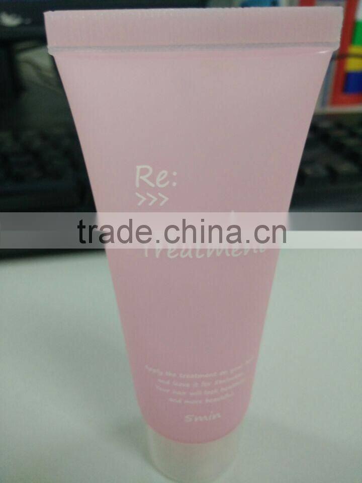 Specialized pretty D30 pink silk screen priniting hair treatment plastic tube