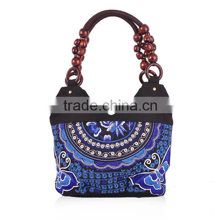 Cheap casual canvas bag indian handmade embroidery lady shoulder bag