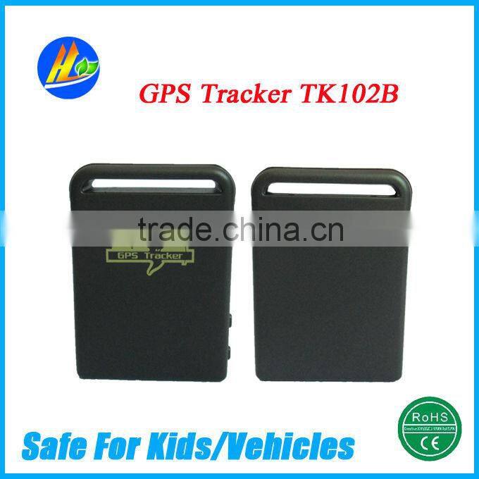 Hot sale mini personal gps tk102b with SOS and movement alarm