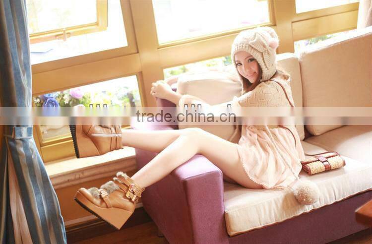 lady winter fashion pumps short warm boots XW326